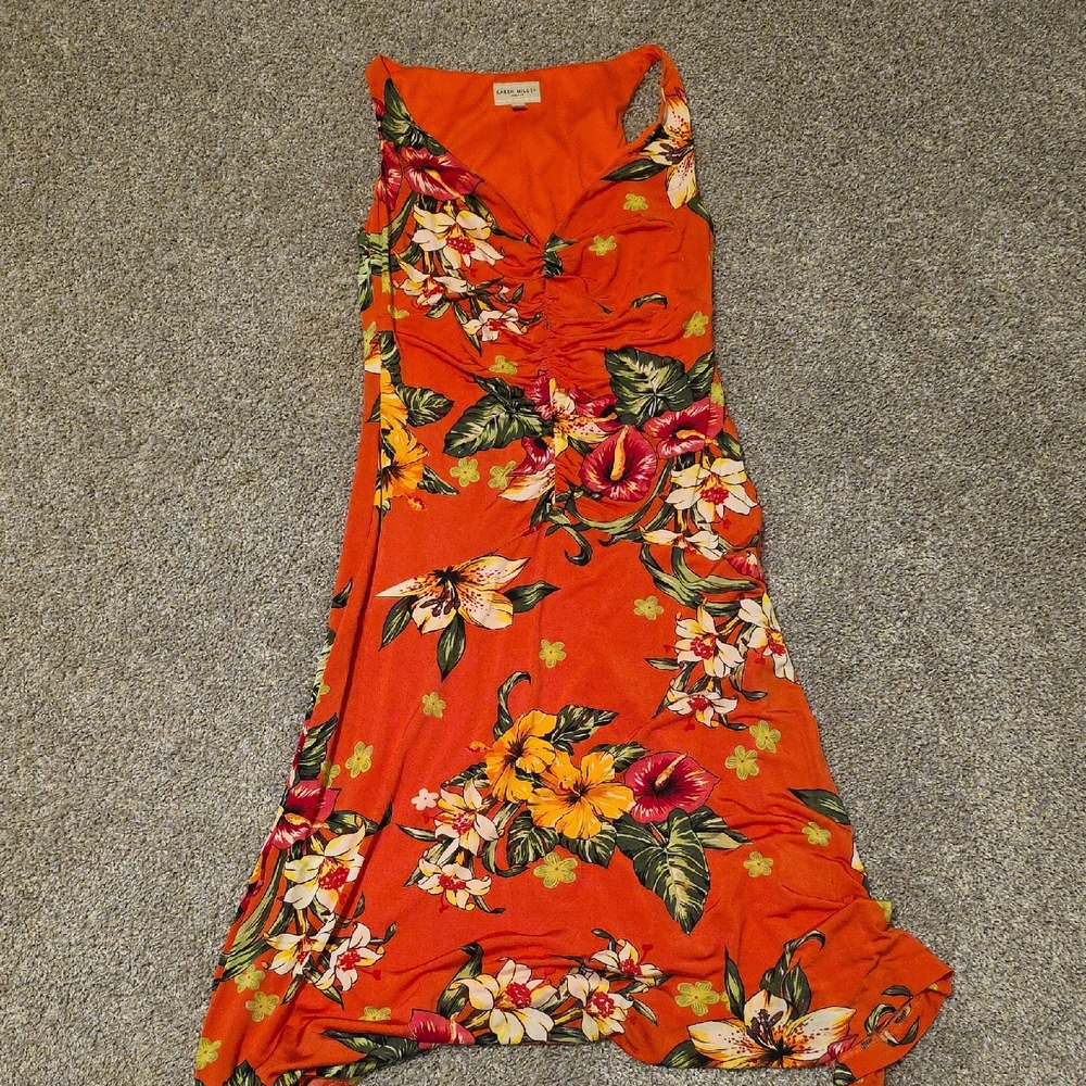 Karen Millen Orange Floral Dress